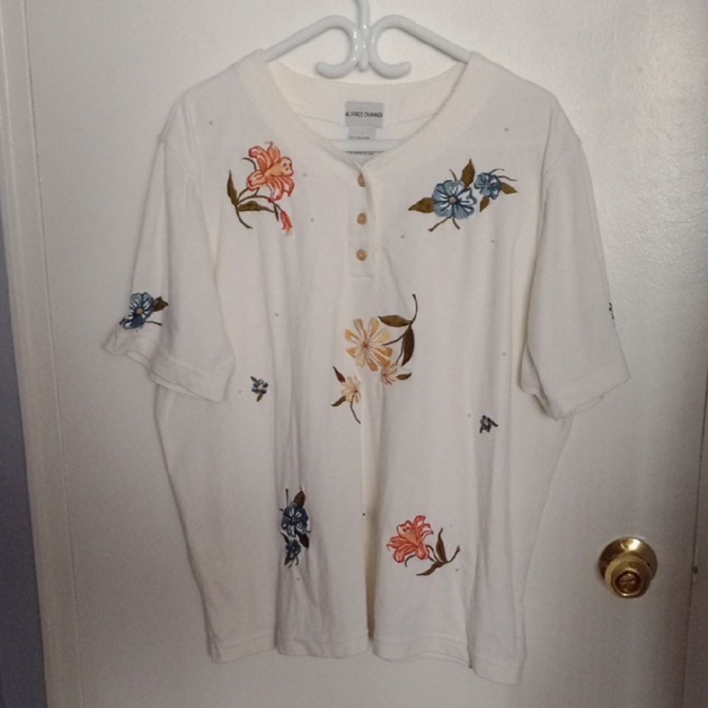 Alfred Dunner Crisp White Blouse